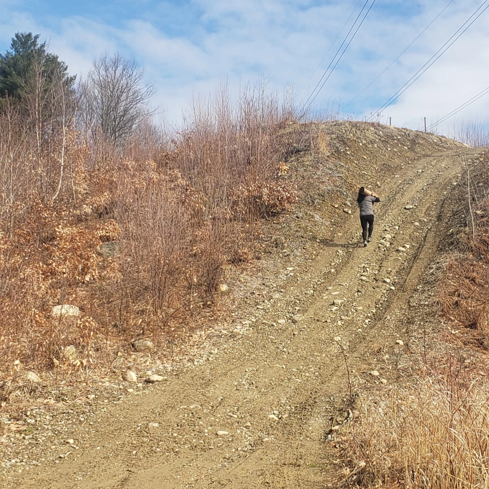 Power line hill